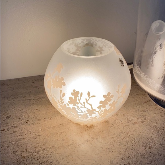 Ikea Other Ikea Glass Globe Floral Lamp Poshmark